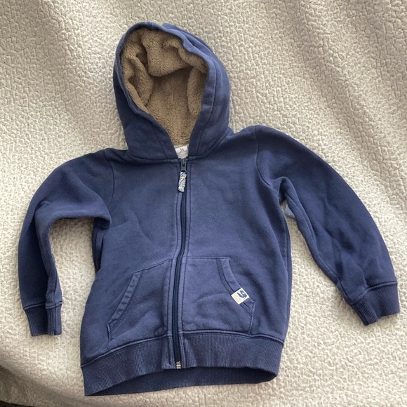 Adorable full zip hoodie with lined hood, 2 front pockets and dinosaur detail. - Picture 1 of 5